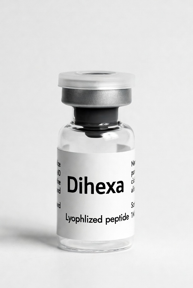 Cerebrolysin + Dihexa Blend >= 99% HPLC research peptide vial